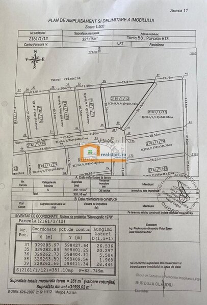 Ilfov Teren contructii - 600mp compus din 2 loturi alipite, intre case